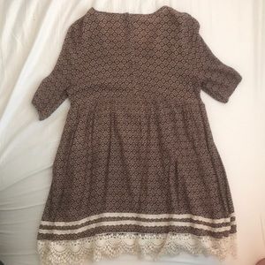 Cute dress with lace bottom